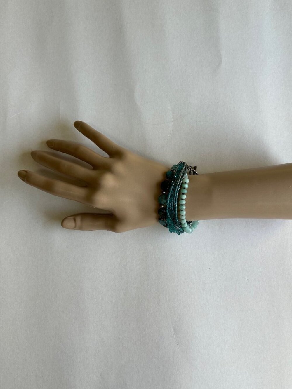 Silpada Sterling Silver, Brass, Quartzite, Kyanite, Apatite Seed Bead Bracelet